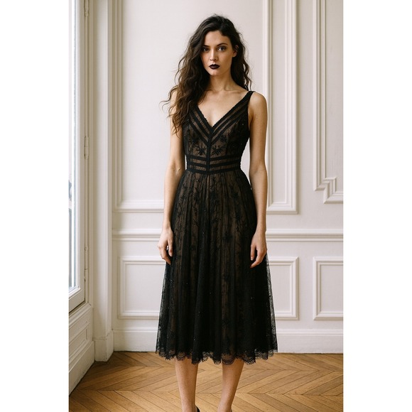 bcbg black and nude dress Babe Gown Black / 8 main image 0